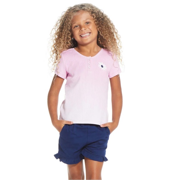 Andy & Evan - Girls’ 3 Pc Short + Tops Set - Picture 5 of 6